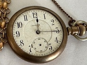 lot 15 image: Antique Watch Fob and Pocket Watch