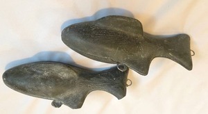 lot 174 image: Vintage Metal Fish Pieces