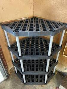 lot 215 image: Garage Corner Storage Unit By Rubbermaid