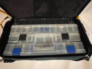 lot 259 image: Flambeau Canvas Tackle Box with Plastic Storage
