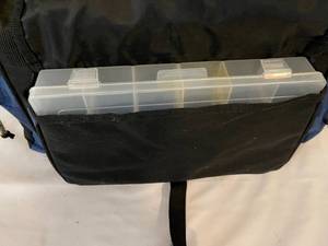lot 262 image: Plano Tackle Systems Canvas Tackle Box with Plastic Storage