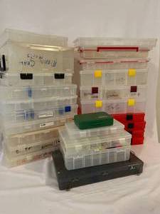 lot 265 image: Large Lot of Plastic Tackle Storage in Assorted Sizes