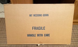 lot 98 image: Vintage Wedding Dress and Veil (sealed in box)