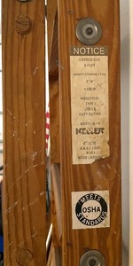 lot 106 image: Keller Wooden 6 Foot Ladder