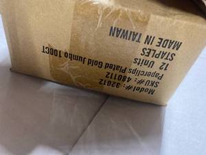 Gold Jumbo Paper Clips