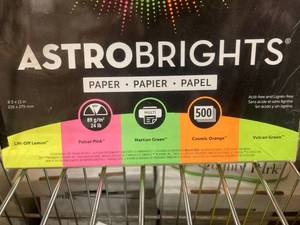 Astrobrights Copy Paper
