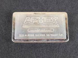 10oz .999 Fine Silver APMEX Stackable Bar