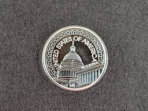 1oz .999 Fine Eagle Patriotic Round