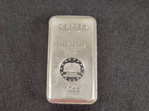 10oz .999 Fine Silver GEIGER Bar