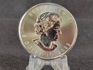 2022 1oz .9999 Fine Silver Canadian Maple Leaf Coin
