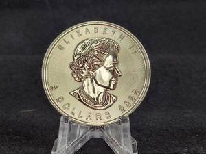 2022 1oz .9999 Fine Silver Canadian Maple Leaf Coin