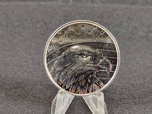 1oz .999 Fine Eagle Patriotic Round