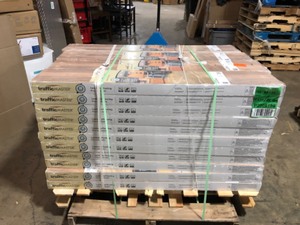 TrafficMaster Lakeshore Pecan 7 mm Thick x 7-23 in. Wide x 50-58 in. Length Laminate Flooring (1063.48 sq. ft.  pallet), 44 cases, Customer return, Review all pictures