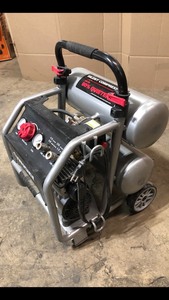 Husky 4.5 Gal. Portable Electric-Powered Silent Air Compressor, Customer return, Review all pictures