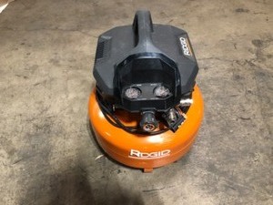 RIDGID 6 Gal. Portable Electric Pancake Air Compressor, Customer return, Review all pictures