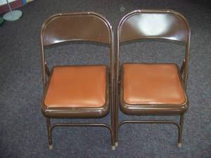 lot 26 image: Long Folding Table and (4) Chairs