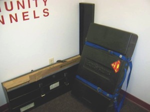 lot 20 image: Plastic Travel Cases (2) with Table Top Display Panels