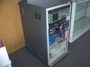 lot 25 image: Audio Video Equipment Rack with various Components