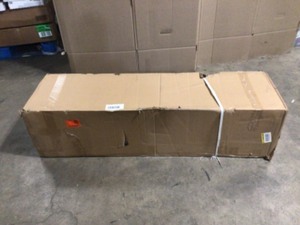 Real Flame Thayer 54 in. Electric Fireplace in White, Open box, Review all pictures