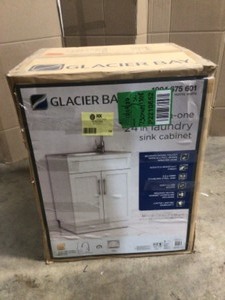 Glacier Bay All-in-One Stainless Steel 24 in Laundry Sink, Customer return, Review all pictures
