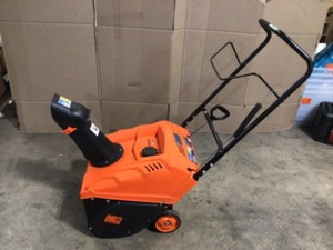 Yardmax 18 Single-Stage Snow Thrower, Used, review all pictures