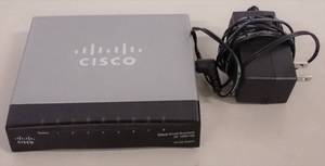 lot 7 image: Cisco SF 100D-08 10100 Switch with Power Adapter  8 x RJ45 Ports
