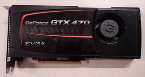lot 11 image: EVGA GeForce GTX 470 Graphics Card  1.280MB GDDR5  2x DL-DVI  HDMI 1.3a