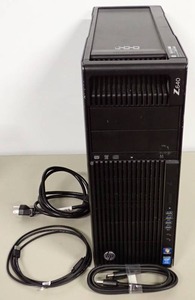 lot 3 image: HP Z640 Workstation  Intel Xeon CPU E5-2623 V3  3.00GHZ (x2 units)  4GB DDR4 RAM  Quadro 2000  NO HD  NO OS  Includes CAB-AC, USB-C, Display & DVI Cables
