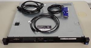 lot 2 image: Dell PowerEdge R210 II Server  N250E-S0 Power Supply  Intel Xeon CPU E31230  3.20GHZ  4GB DDR3 RAM (2 x 2GB)  NO HD  Internal HDD Bays  Includes CAB-AC, VGA & USB-C Cables