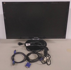 lot 26 image: ViewSonic VX2452MH LCD Monitor  24 screen with 1920 x 1080 HD resolution  Includes VGA, HDMI, DVI and CAB-AC Cords