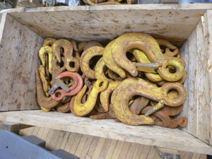 Crate of Chain of Slips and Grab Hooks