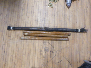 4 Solid Metal Rods