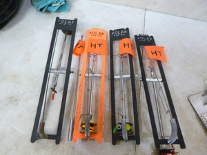 4 Polar Tip-Up Fishing Rods