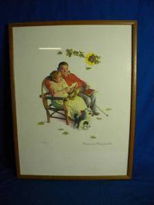 lot 8 image: Original Certified Norman Rockwell The Four Ages of Love