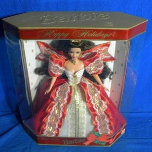 lot 21 image: Holiday Barbie 10th Anniversary
