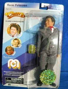 lot 54 image: Mego Cheers NORM Peterson 8 Action Figure Limited Edition TV Favorites NEW Beer
