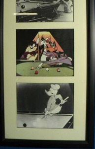 lot 74 image: 17 x 34 DIsney Photos in Frame