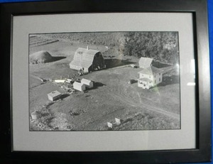 lot 83 image: 14 x 18 Ariel View of Dairy Farm
