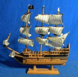 lot 61 image: Pirate Ship Replica Wooden