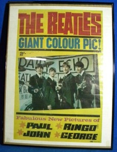 lot 70 image: The Beatles Poster in Frame