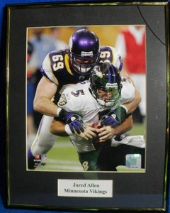 lot 89 image: 11x14 Minnesota Vikings Jared Allen