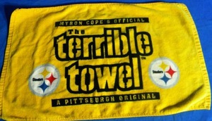 lot 90 image: Steelers Terrible Towel -  Yellow