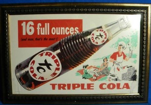 lot 93 image: 16 x 24 Triple Cola Picture