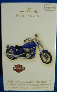 lot 96 image: 2008 Hallmark Harley Davidson Softail Rocker C Ornament