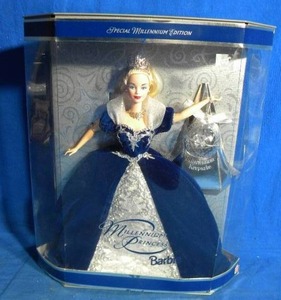lot 143 image: Millennium Princess Barbie Doll Complete with Keepsake Ornament & Original Accessories (Special Edition)