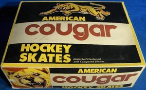 lot 153 image: Cougar Hockey Skates Black Size 8