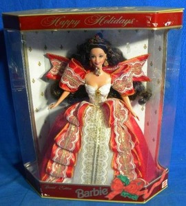 lot 158 image: 1997 Happy Holiday Barbie 10th Anniversary