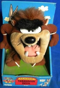 lot 163 image: Vintage TYCO Looney Tunes Classic TAZ the Tasmanian Devil  ORIGINAL BOX UNOPENED