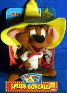 lot 168 image: Looney Toon Speedy Gonzales Plush Toy