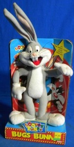 lot 176 image: 1994 TYCO Loony Toons Bugs Bunny Plush Toy Original Package